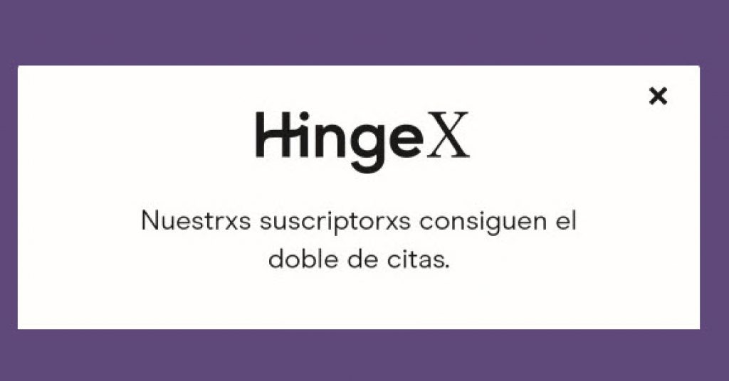 Hinge X opiniones