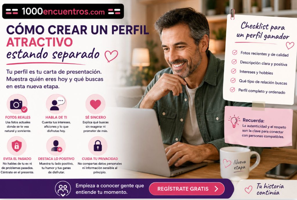 Cómo crear un perfil atractivo estando separado