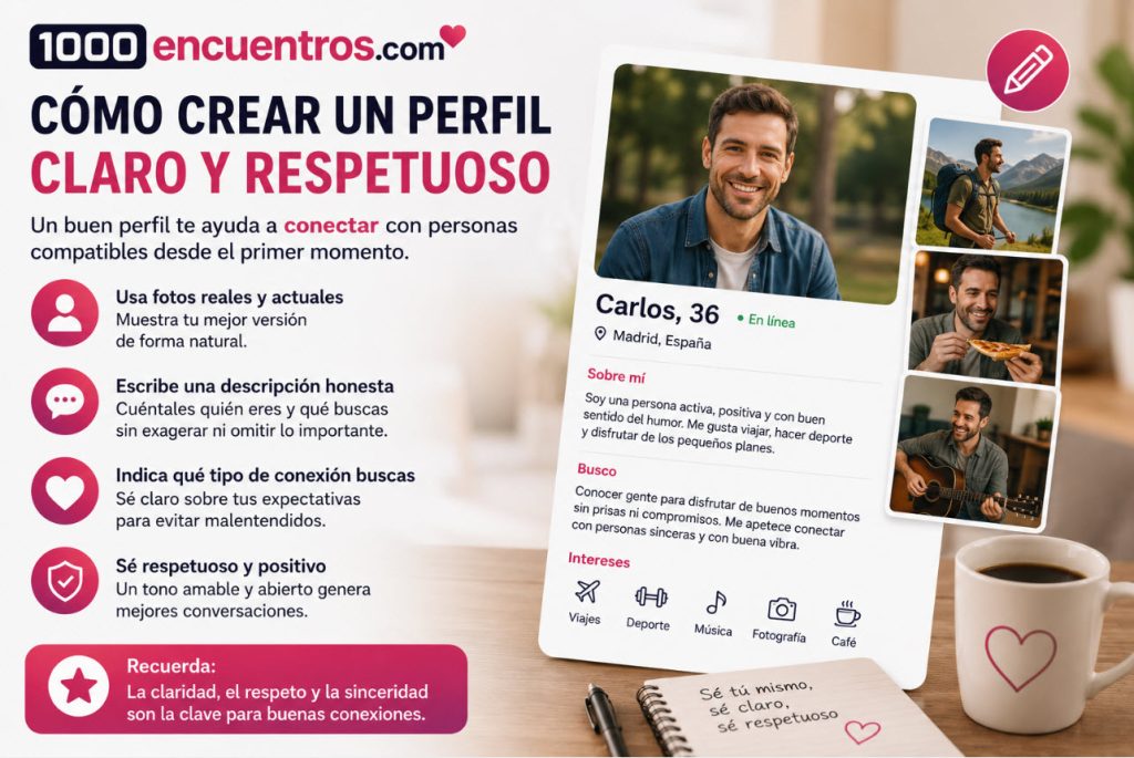 Cómo crear un perfil claro y respetuoso