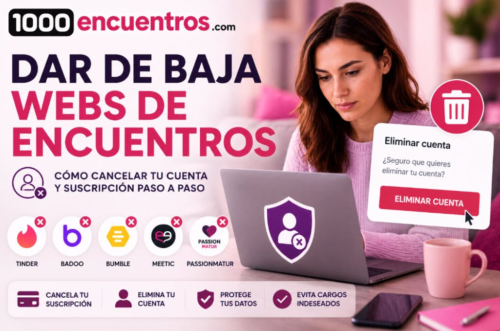 dar de baja webs de encuentros