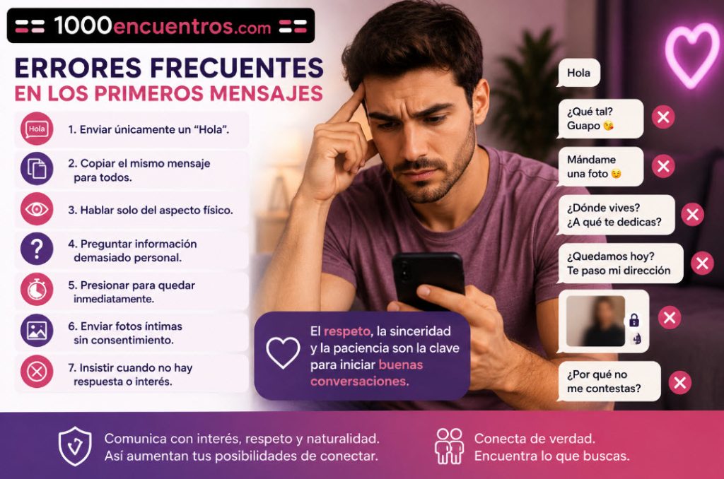 errores frecuentes en los primeros mensajes